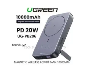 10000mah Ugreen 20w Magnetic Wireless Power Bank - Pb206