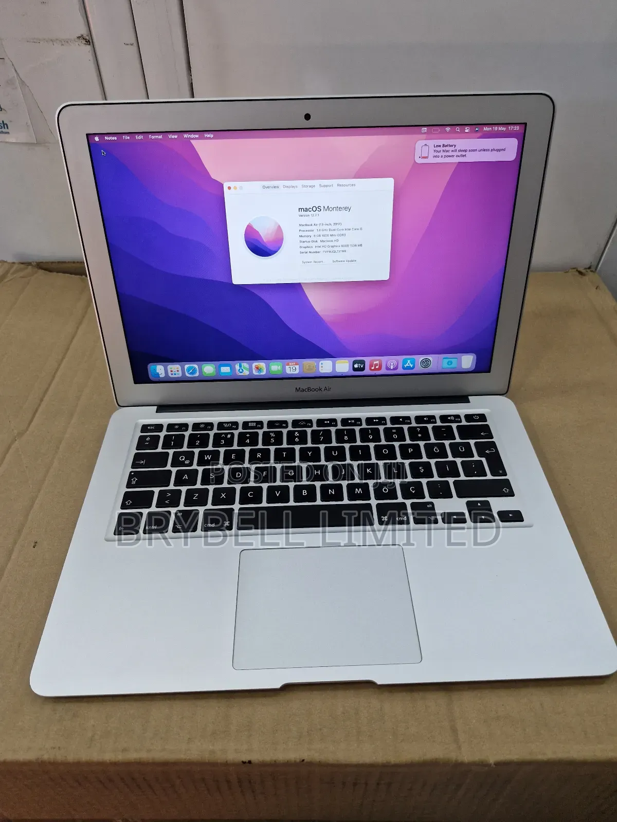Laptop Apple MacBook Air 2017 8GB Intel Core I5 SSD 128GB