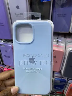 Chalk iPhone 13 Pro Max Liquid Silicone Case-Sky Blue