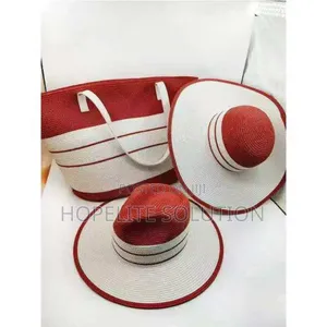 Summer Wooven Beach Bag and Hat