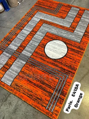 Orange and Greyish Fading Beautiful House Carpets