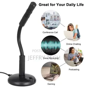 Omnidirectional Plug Play Usb Desktop Microphone