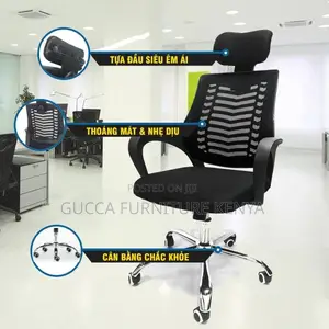 Office Chair:Ergonomic Desk Chair With Rotating Headrest