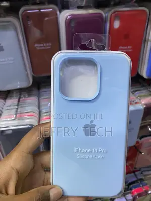 Lookseven for iPhone 14 Pro Silicone Tpu Rubber Case-Blue