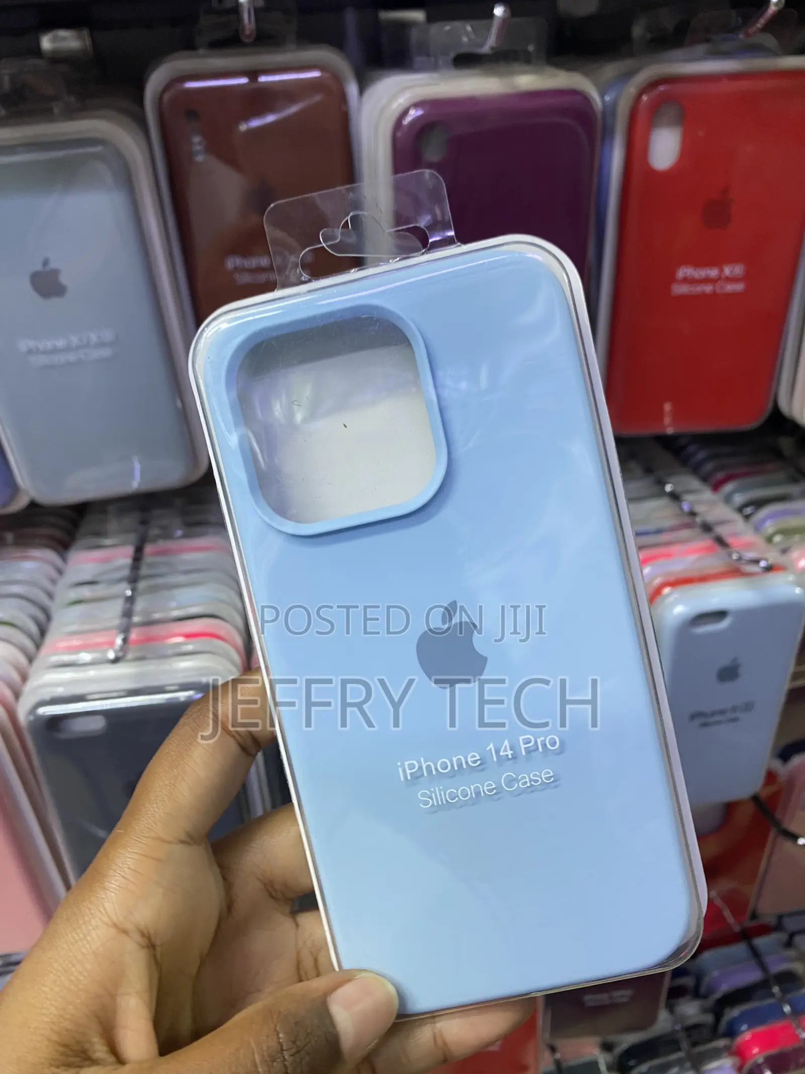 Lookseven for iPhone 14 Pro Silicone Tpu Rubber Case-Blue
