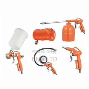 Suction Gravity Spray Gun 5 PCS Air Tool Kit