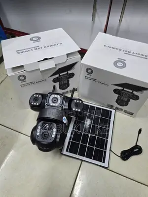 Wireless Solar Powered Security Camera With 3 Triple Lens