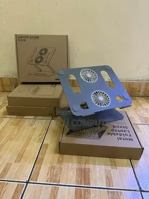 Adjustable Laptop Stand With Double Cooling Fans