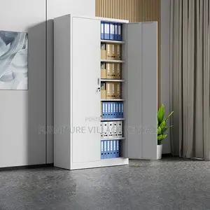Cabinets: Flexible Shelving 2-Door Metallic Storage Cabinet