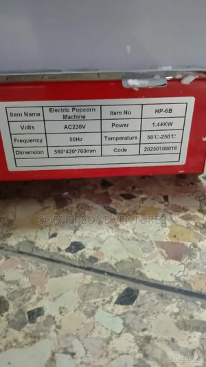 Imported Popcorn Machine/ Premier Popcorn Machine