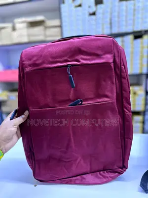 Antitheft Back Pack Laptop Bag Maroon