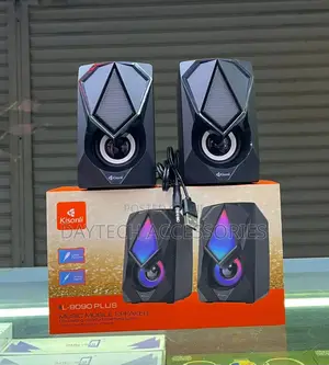Kisonli L-9090 Desktop/Laptop Speaker With RGB Lights