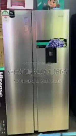 Hisense Frideg 518 Liters Non Frost Silver Side by Side