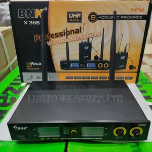 BNK X35b Lapel Dual Tie Microphone Wireless Proffesional