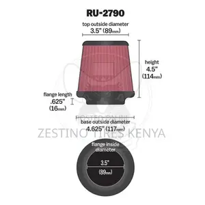 Genuine K N Air Filter 3.5'' Inlet Id