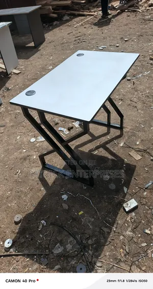 Modern Metallic Office/Home Computer Study Desk