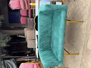 Green Velvet Waiting Bench