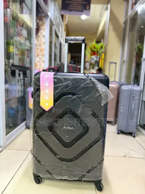 Black Large Size Rubber Suitcase at 75cm With Tsa Lock