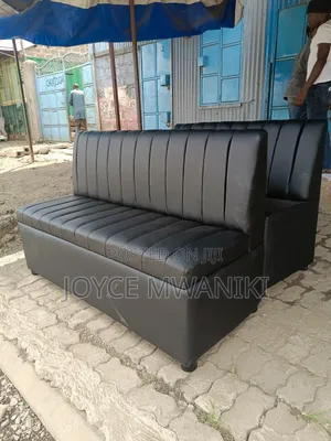 5ft Restaurant Couch, Unique Latest Design, Black 