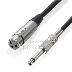 1/4 Inch Jack, 6.5mm Male to XLR Female, Mono Cablel - 3m