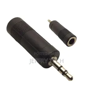 3.5mm to 6.35mm Jack Adapter - Male/Female - Audio Converter