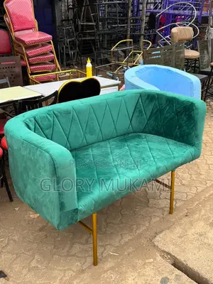 Green Velvet Waiting Bench