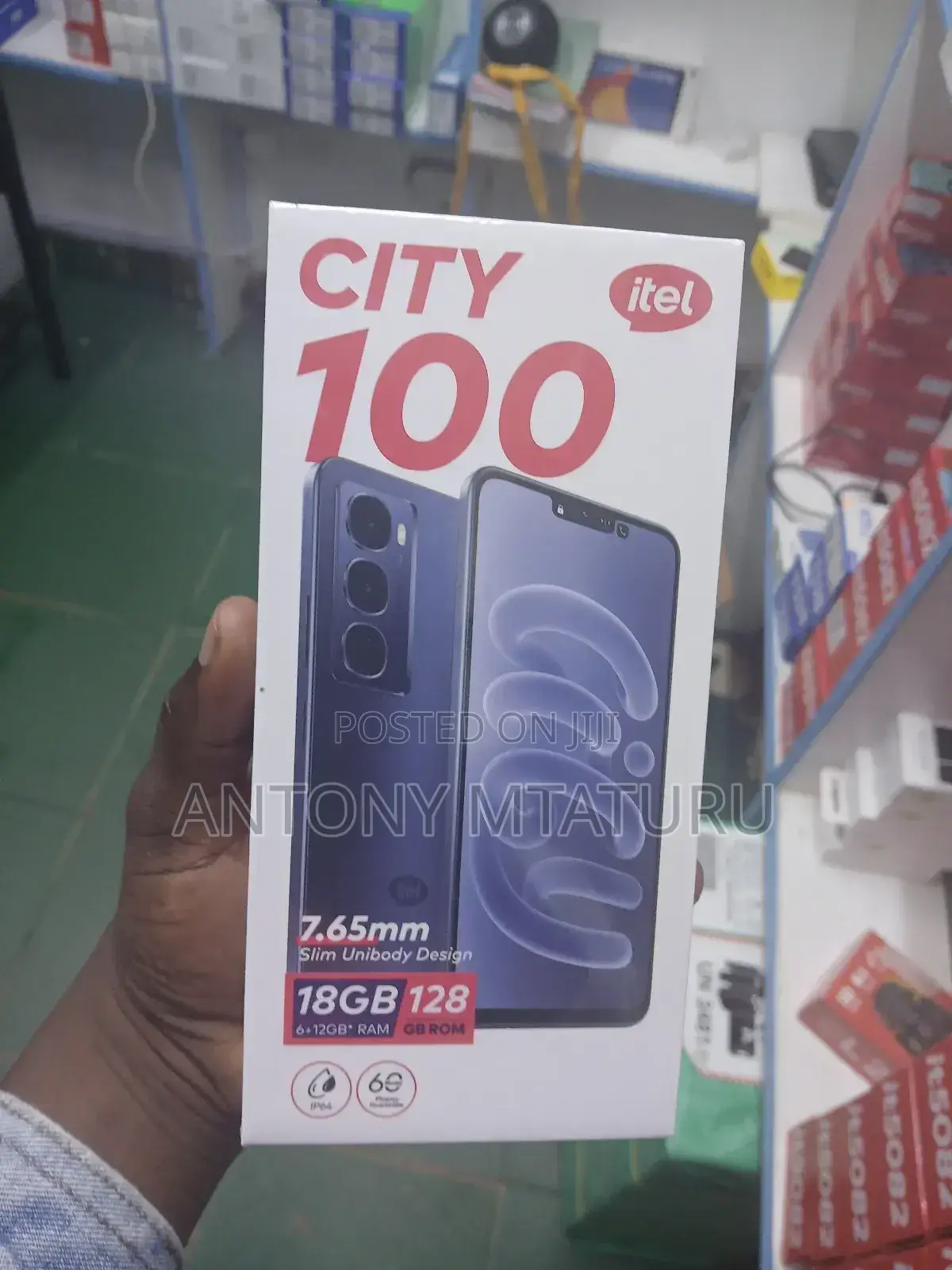 New Itel City 100 128 GB Black
