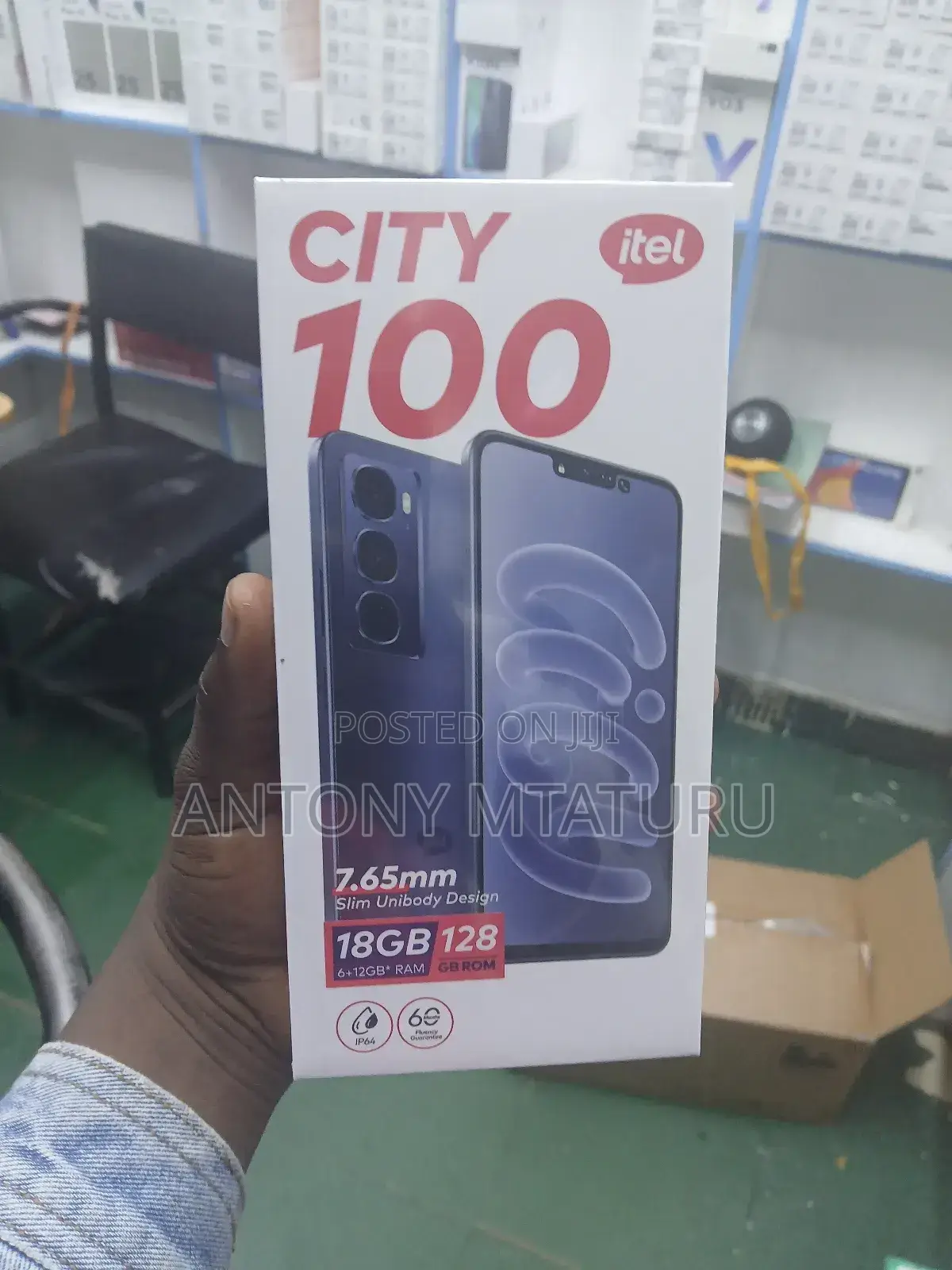 New Itel City 100 128 GB Black