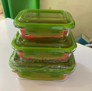 Set of 3 Glass Storage Containers.