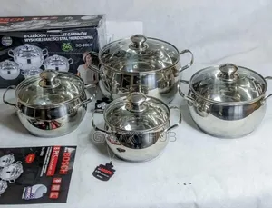 Bosch High Quality Stainless Steel 8pcs Cookware Set