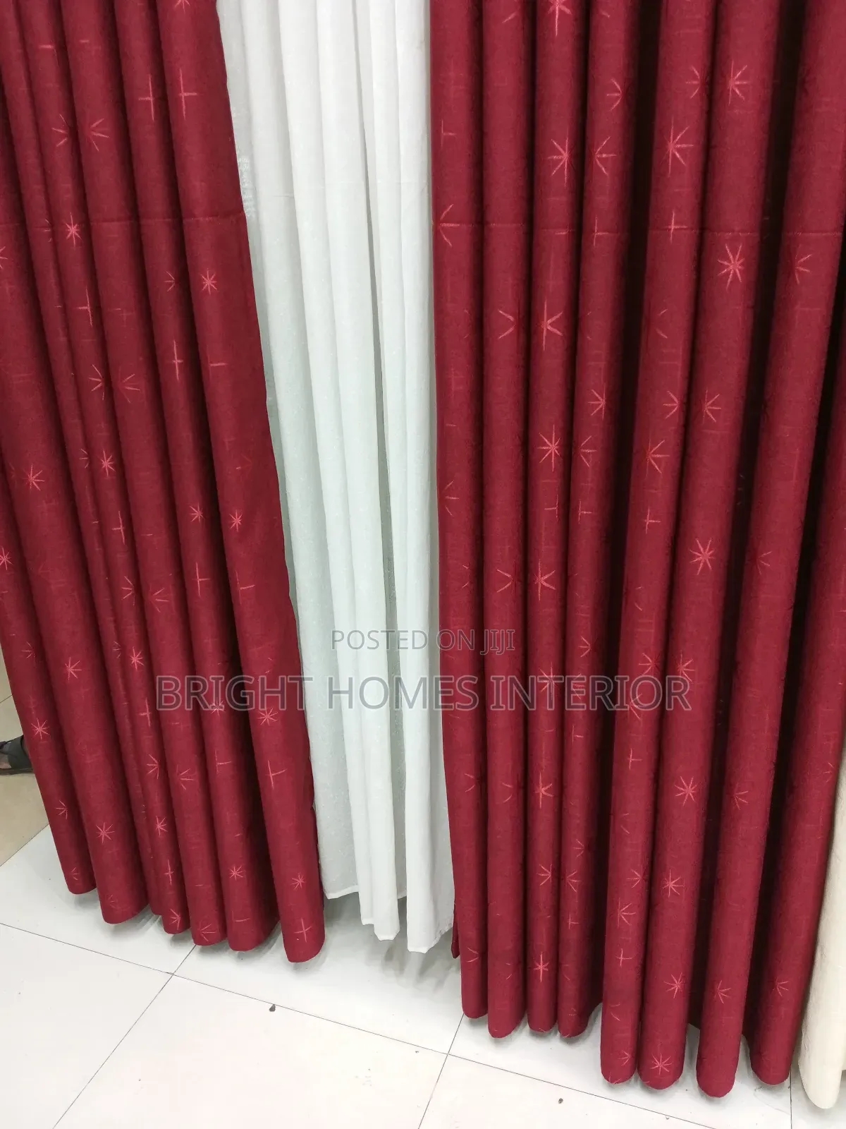 Maroon Quality Cotton Heavy Curtain