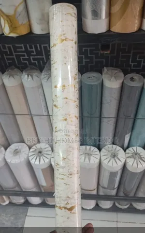 Marble Wallpaper White and Gold Wallpaper