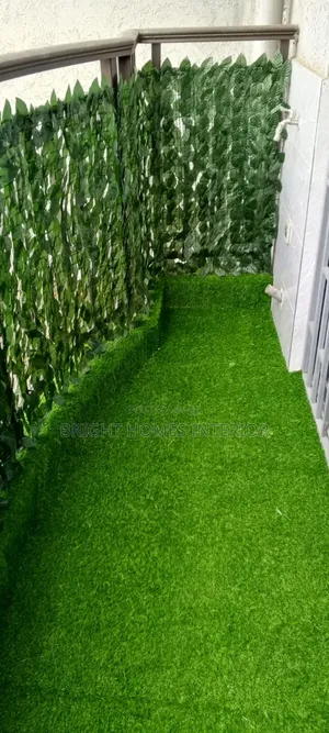 Balcony Turf Grass and Dark Green Balcony Fence Available
