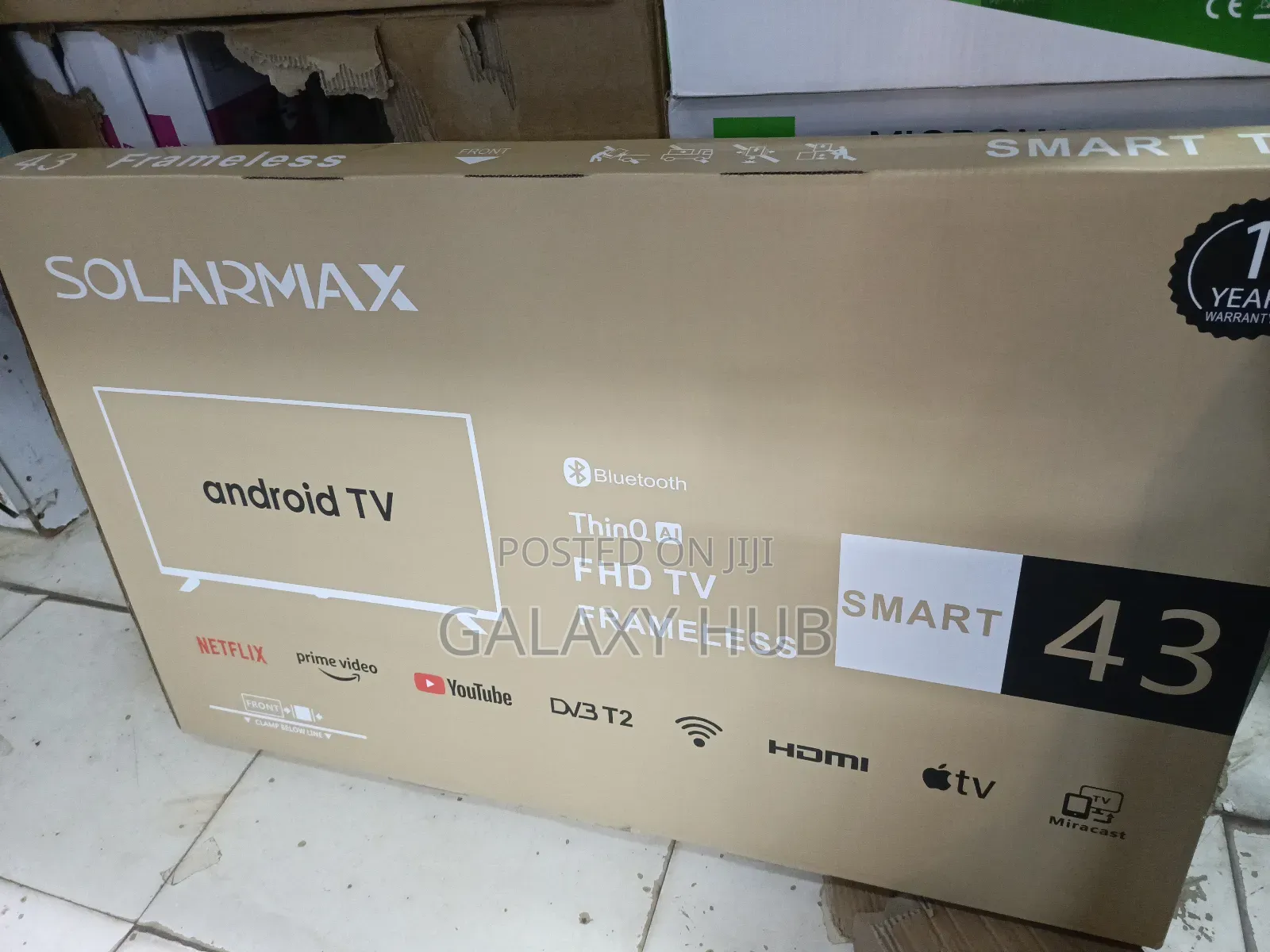 Solarmax 43 Smart Tv Android Frameless With Netflix