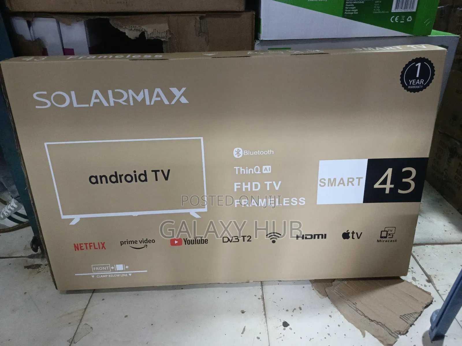 Solarmax 43 Smart Tv Android Frameless With Netflix