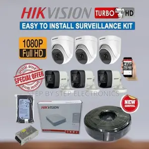 Plug and Play Hikvision 6 1080p CCTV Cameras Full Package