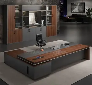 Office Desk;180cmmodern Executive Curved Desk With Extension