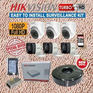 Indoor Security Hikvision 6 1080p CCTV Cameras Full Package