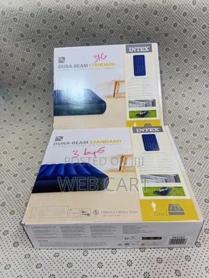 3x6 Ft Intex Air Mattress – Quick Inflate/Deflate,