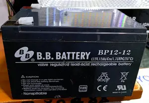 Bb Battery Bp12-12 12v 12ah Rechargeable Battery