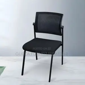 Office Chair: Breathable Air Grid Simple Mesh Black Chair