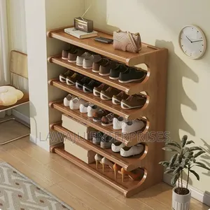 6 Tier Bamboo Shoe Rack