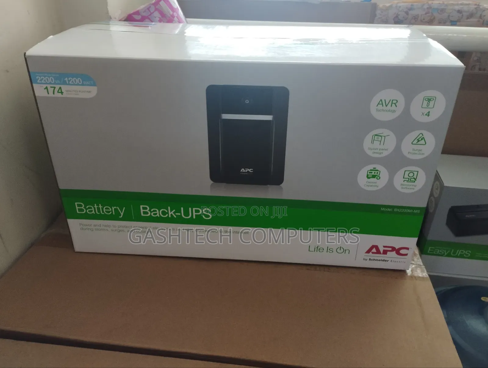 Apc Easy Ups 2200va 230v Avr Iec Sockets Bx2200mi-Ms