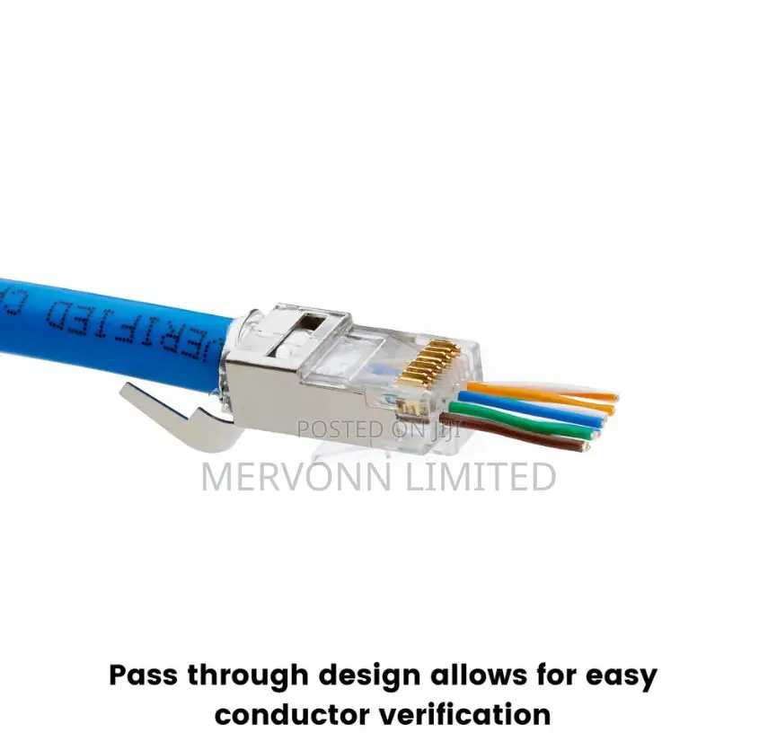 100 PCS -Pack Passthrough Rj45 Modules