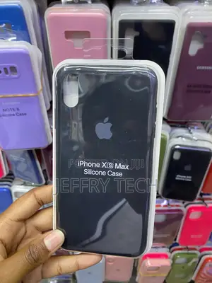 Soatuto Apple Silicone Case (For iPhone Xs Max)-Black
