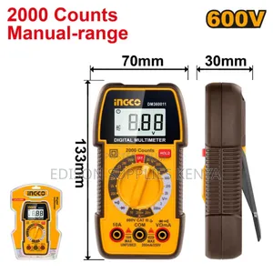 Digital Multimeter Ingco 600v 2000 Counts Dm360011