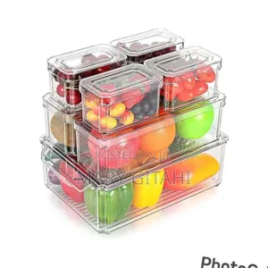 7pcs Stackable Fridge Storage