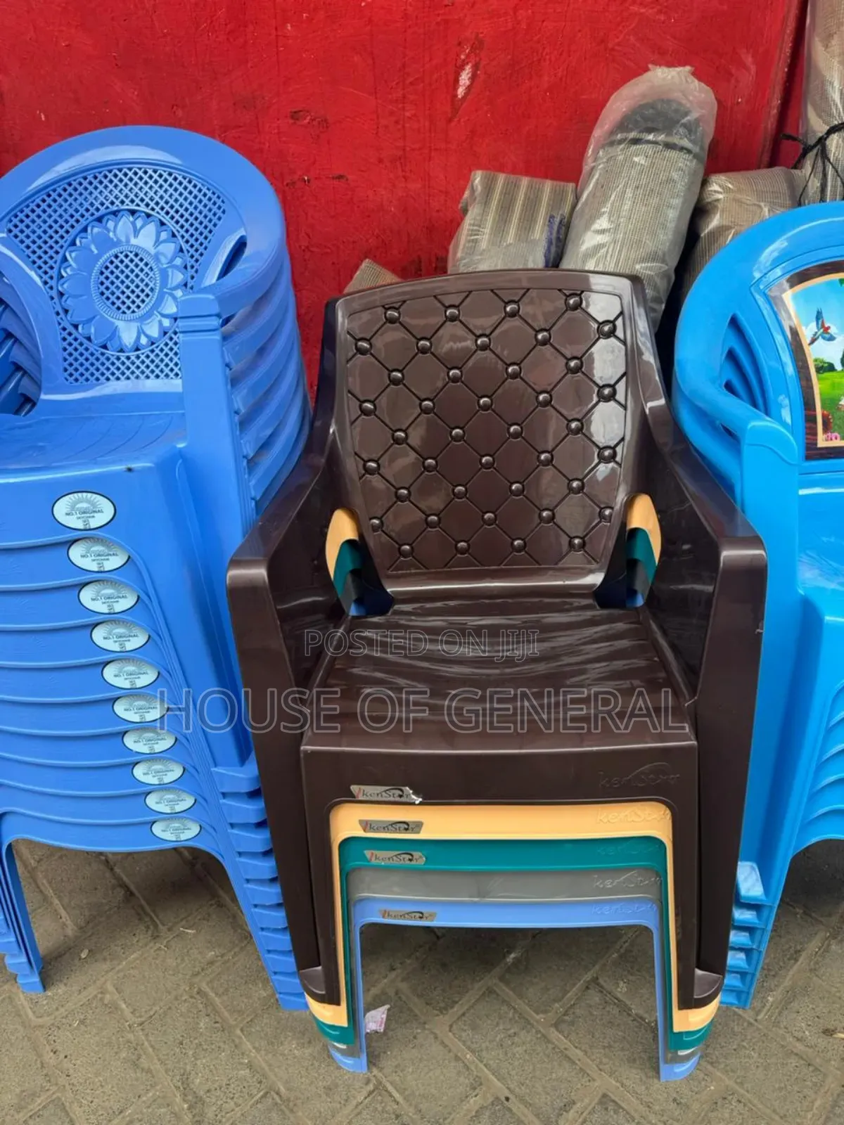 Dark Brown Plastic Chair. Strong and Durable Chair