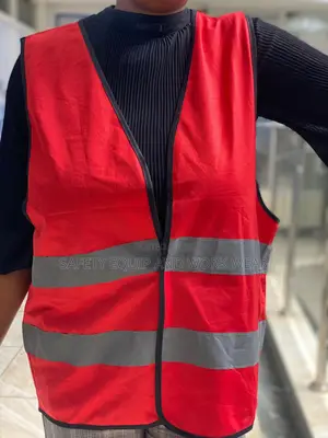 Reflector Vests Red – Adjustable Fit With Secure Velcro