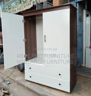 Walnut and White Clothes Cupboard/ Wardrobe in Kenya